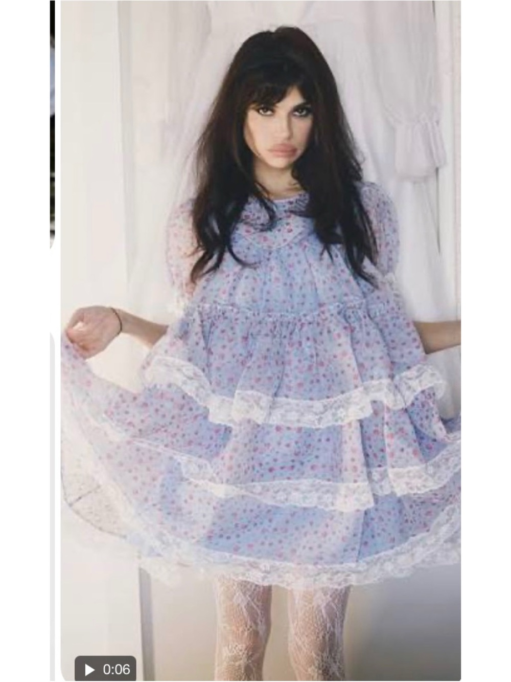 Selkie Chateau Rose babydoll sleeper dress